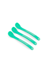 3x Feeding Spoon Grænn